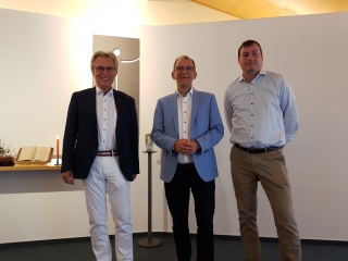 Dr. Bernd Kisse (GAK Hamburg), Pfr. Steffen Kern (Präses Gnadauer), Matthias Jahn (GAK Hamburg),